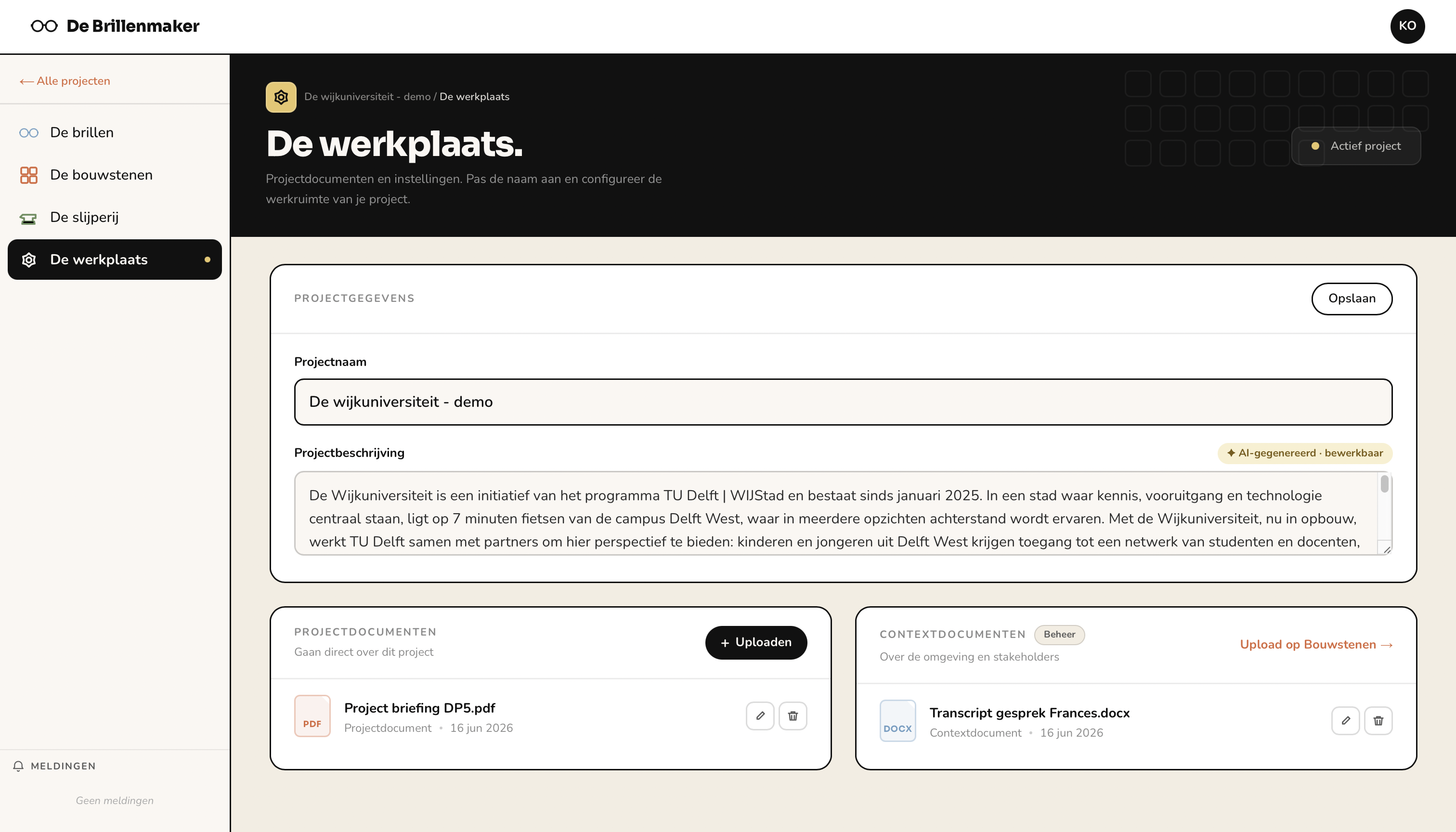 Vijf gebieden met uniform notificatiesysteem.